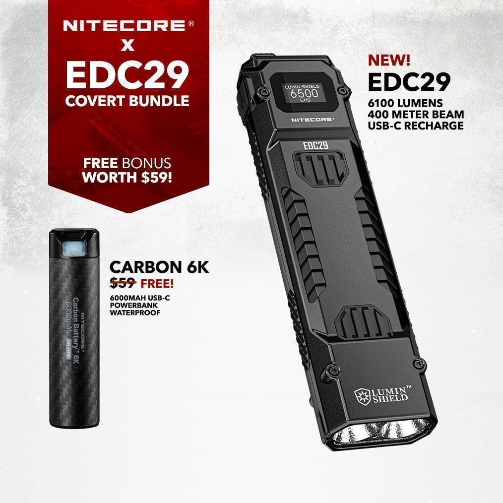 EDC29 - 6500 lumens (Bundle) - Nitecore Singapore