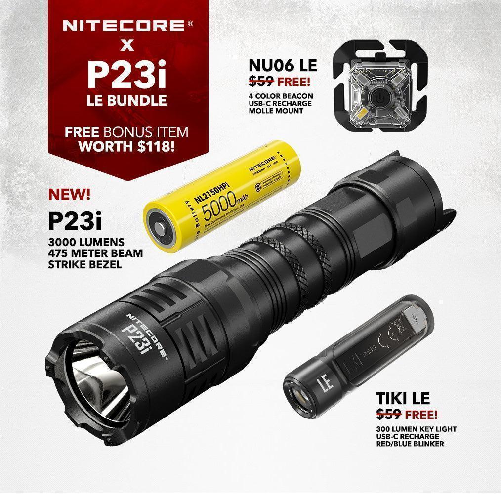 P23i - 3000 lumens (Bundle) - Nitecore Singapore