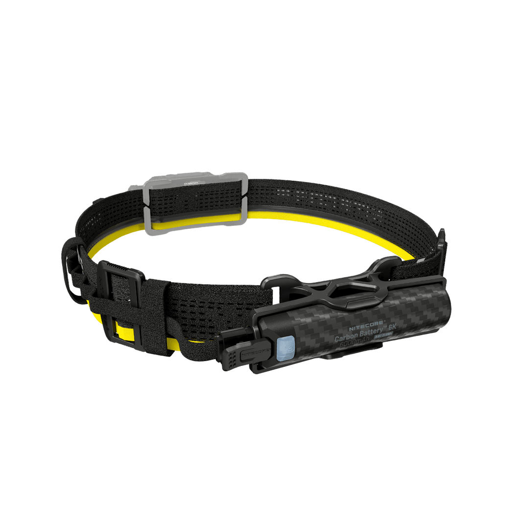 Carbon Battery 6K Headband Kit (6,000mAh 2A) - Nitecore Singapore